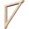 Ekena Millwork Traditional Traditional Smooth Bracket w/ Offset Brace, Douglas Fir, 5 1/2"W x 46"D x 46"H BKT0604X46X46TRA01SDF - alternate 1